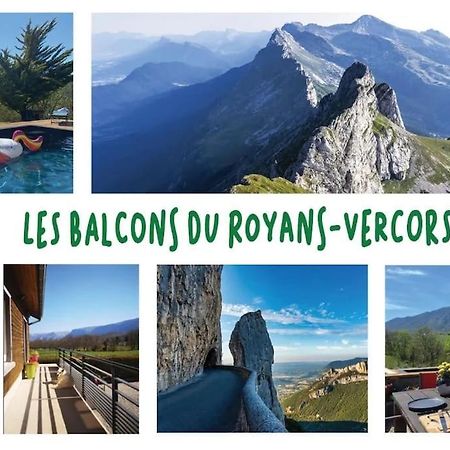 Balcons Du Royans.Logement Entier Piscine Saint-Jean-en-Royans Exterior foto